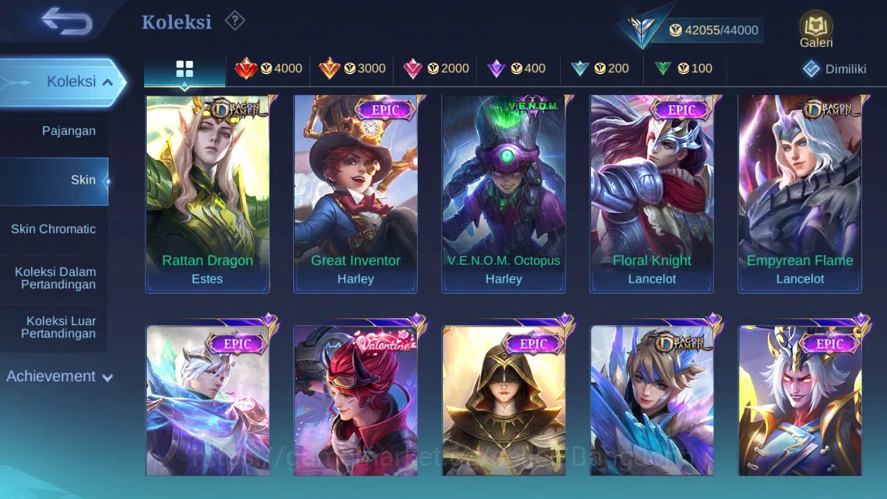 Mobile Legends: Bang Bang Accounts GLOBAL Hero 118 Skin 200 | Annual Sun | CC Nata |  image 4