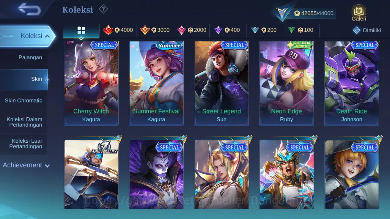 Mobile Legends: Bang Bang Accounts GLOBAL Hero 118 Skin 200 | Annual Sun | CC Nata |  image 7
