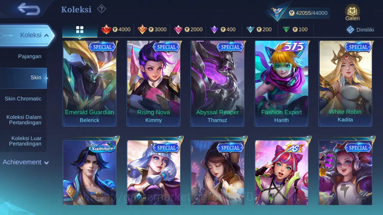 Mobile Legends: Bang Bang Accounts GLOBAL Hero 118 Skin 200 | Annual Sun | CC Nata |  image 9
