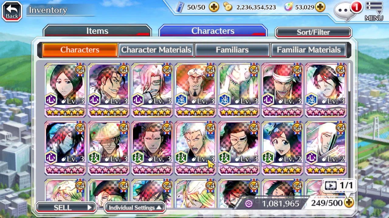Bleach: Brave Souls Accounts [Global]53K Orbs|TYBW26 (Gisele,Candice),Rukia,Ich image 11
