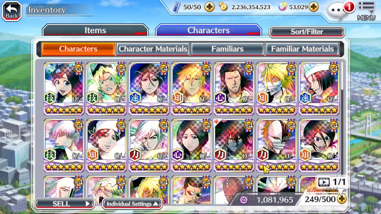 Bleach: Brave Souls Accounts [Global]53K Orbs|TYBW26 (Gisele,Candice),Rukia,Ich image 12
