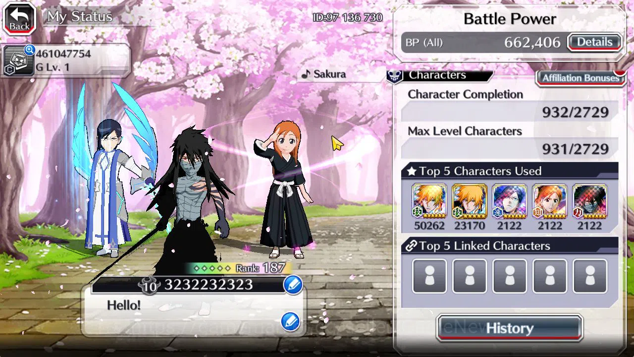 Bleach: Brave Souls Accounts [Global]53K Orbs|TYBW26 (Gisele,Candice),Rukia,Ich image 20
