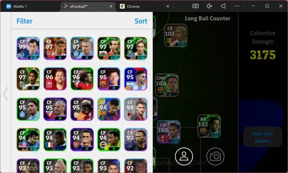 eFootball Accounts ANDROID|PW 3175|Epc Xavi| Epc Messi|Epc Steven Ger image 3