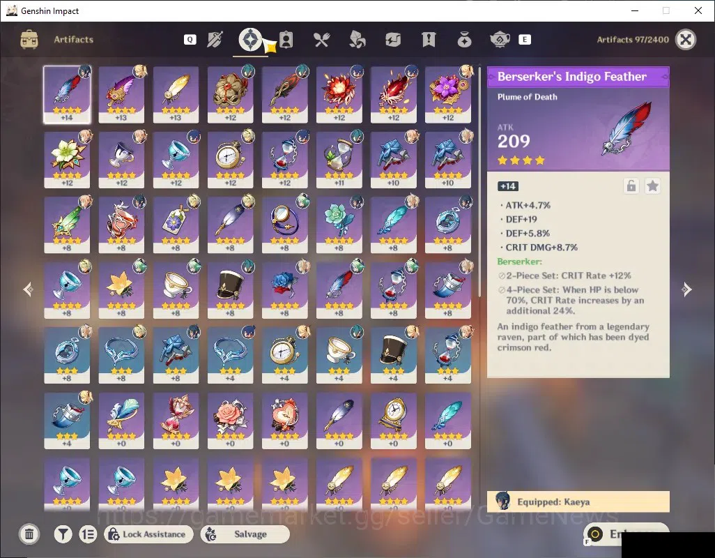 Genshin Impact Accounts Others Asia|AR 37|1 Limited + 1 (*5 Weapon)|Mavuika + Signature|Mc Female|All Unset|Take Mail|Check 3