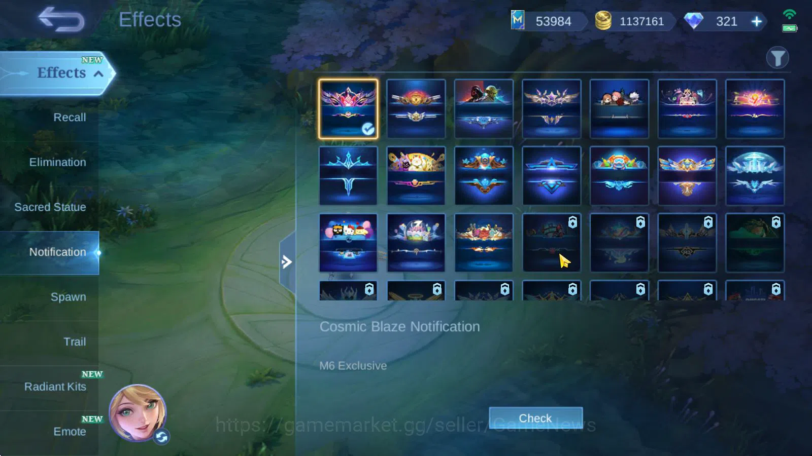 Mobile Legends: Bang Bang Accounts Hero 132|Skin 472|Legend [Franco,Saber],Ducati Iri image 14