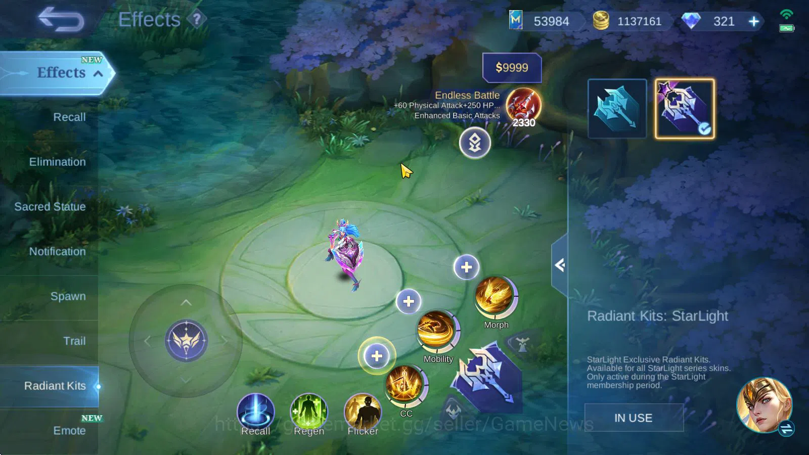 Mobile Legends: Bang Bang Accounts Hero 132|Skin 472|Legend [Franco,Saber],Ducati Iri image 19