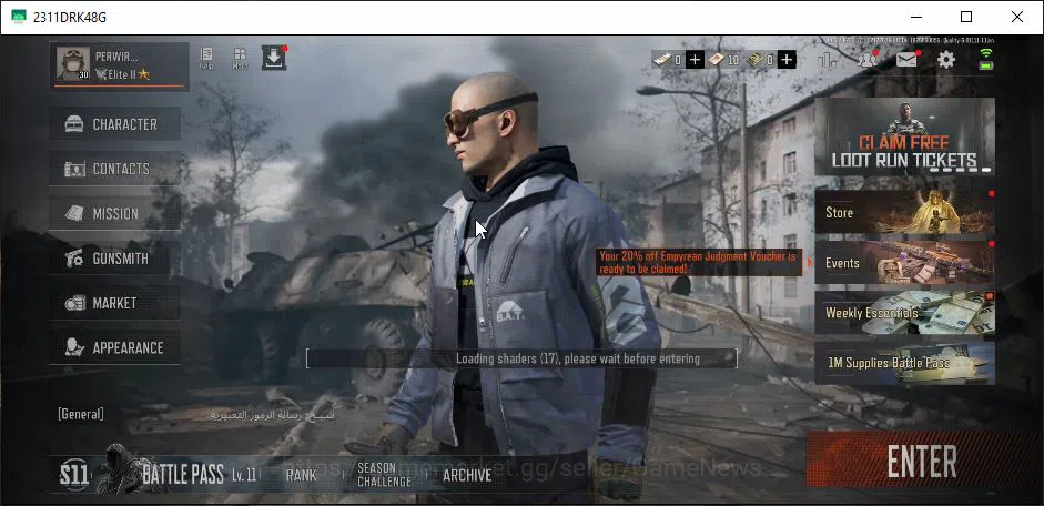 Arena Breakout Mid-Tier [MOBILE] Lv30|SV 30M|CV 11M|Urban Sports|Koi MCX,C image 1