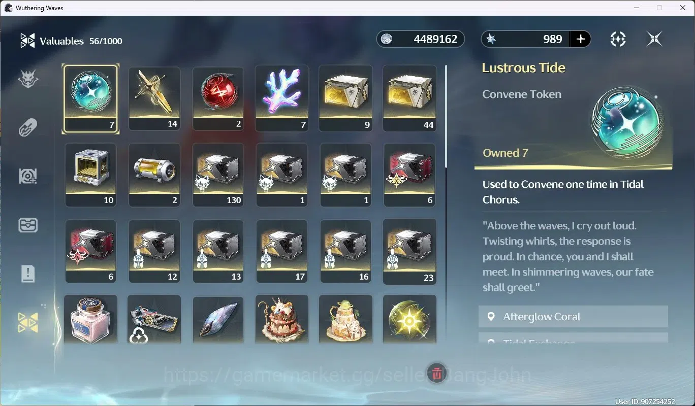 Wuthering Waves Accounts SEA|UL 54|Rank 6|4 Char Limited [Luno+Sign,Augusta image 15