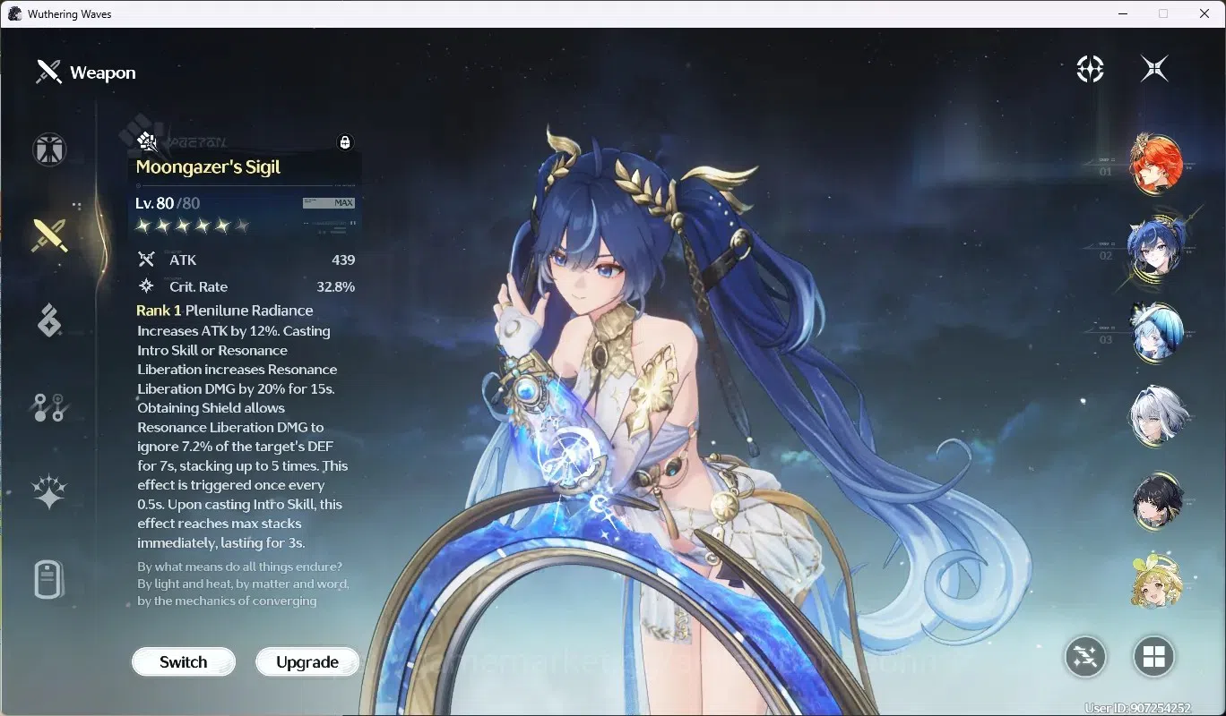 Wuthering Waves Accounts SEA|UL 54|Rank 6|4 Char Limited [Luno+Sign,Augusta image 4