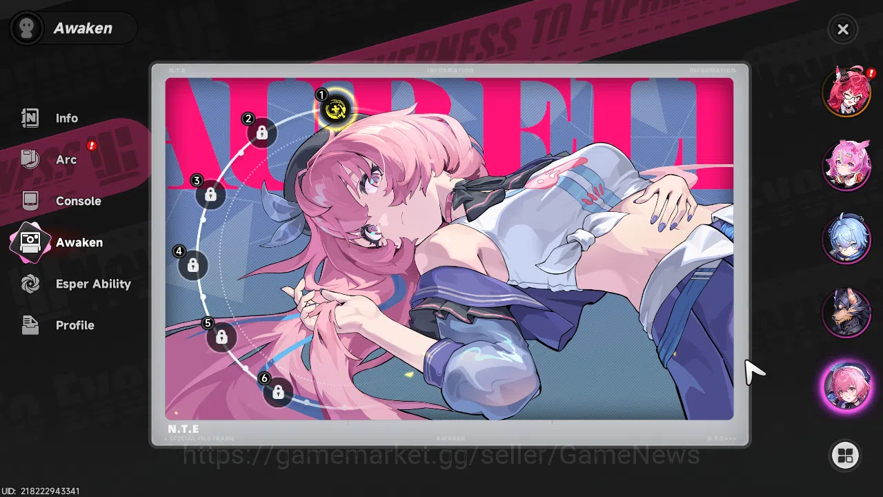 Neverness to Everness Accounts GLOBAL EU|HL 3| 1 SSR (Nanally)+1 Selector On| 6 S image 11