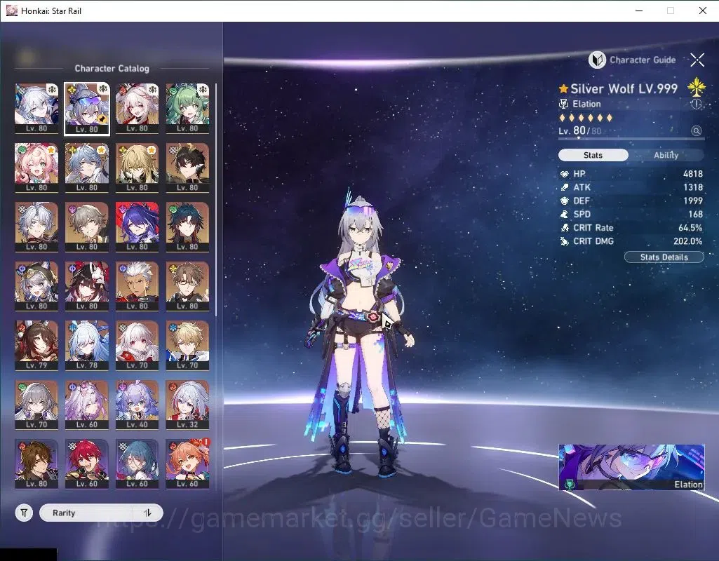 Honkai Star Rail Accounts Asia|TL 70|Premium Elation|18 Limited|[SW 999,Yao  image 4