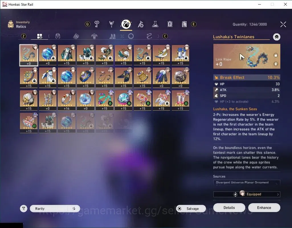 Honkai Star Rail Accounts Asia|TL 70|Premium Elation|18 Limited|[SW 999,Yao  image 7