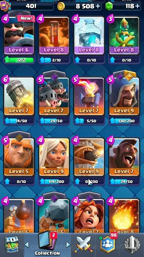 Clash Royale Accounts LV 401|Troph 3254|KTL 10|Card 50/121|1 Hero 3 EVO image 16