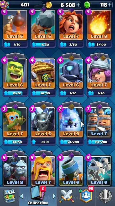 Clash Royale Accounts LV 401|Troph 3254|KTL 10|Card 50/121|1 Hero 3 EVO image 17