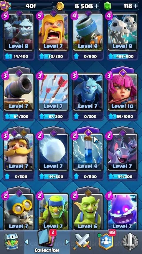 Clash Royale Accounts LV 401|Troph 3254|KTL 10|Card 50/121|1 Hero 3 EVO image 18