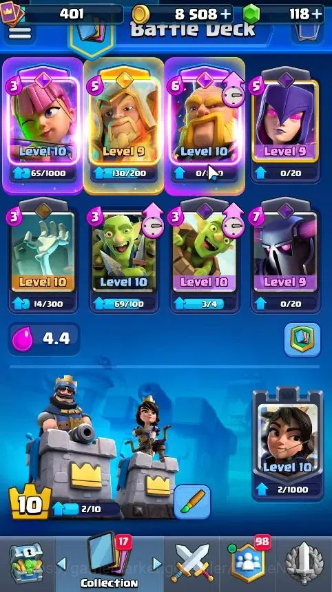 Clash Royale Accounts LV 401|Troph 3254|KTL 10|Card 50/121|1 Hero 3 EVO image 8