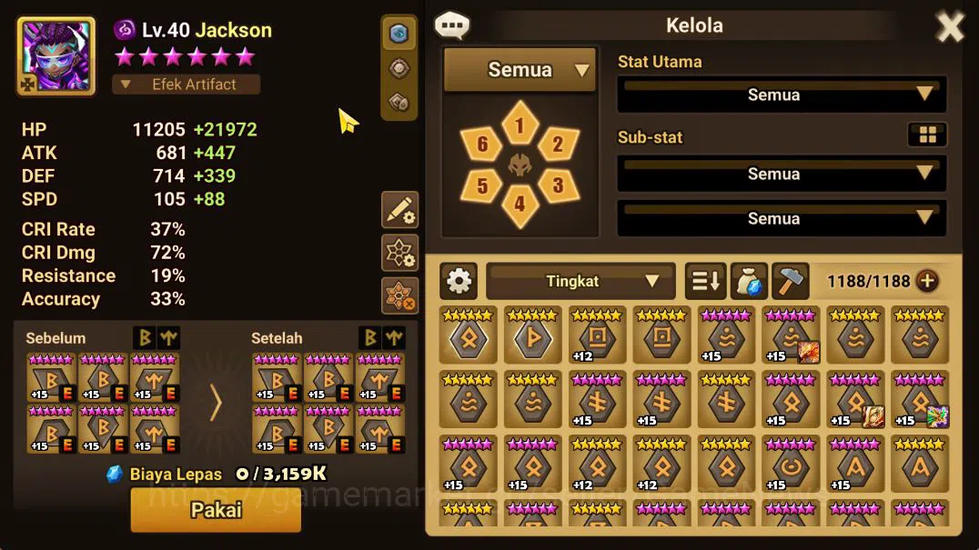Summoners War: Sky Arena Accounts Mid-Game ASIA Lv73|2 LD(Werner,Jackson)|33 NB5(7R1X,Liam,Etc)+72 6 13