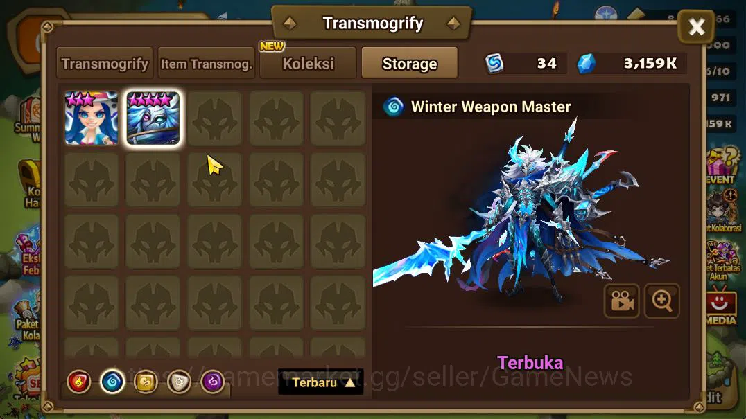 Summoners War: Sky Arena Accounts Mid-Game ASIA Lv73|2 LD(Werner,Jackson)|33 NB5(7R1X,Liam,Etc)+72 6 20