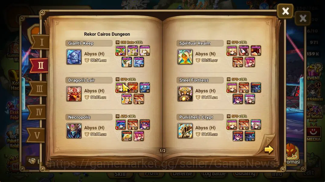 Summoners War: Sky Arena Accounts Mid-Game ASIA Lv73|2 LD(Werner,Jackson)|33 NB5(7R1X,Liam,Etc)+72 6 4