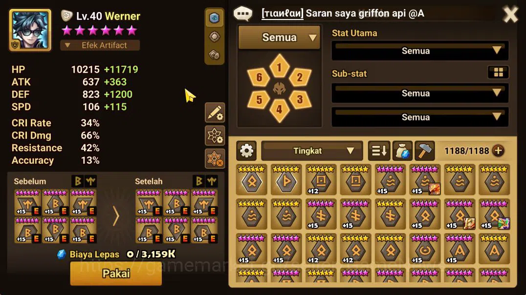 Summoners War: Sky Arena Accounts Mid-Game ASIA Lv73|2 LD(Werner,Jackson)|33 NB5(7R1X,Liam,Etc)+72 6 9