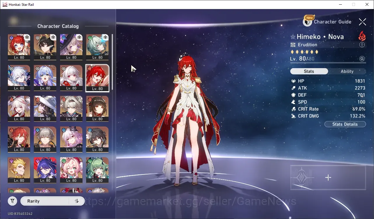 Honkai Star Rail Accounts Others Asia|TL 70|1 GC +15 Pass +2753 Jade|2 PremTeam|26 Limited|7 Char With Signature 1
