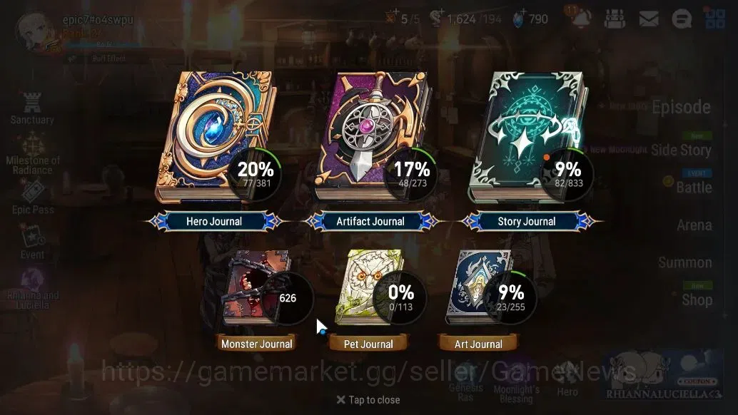 Epic Seven Accounts GLOBAL Unverif|New Era|6ML(SchoolNurse Yulha,LC Be image 3
