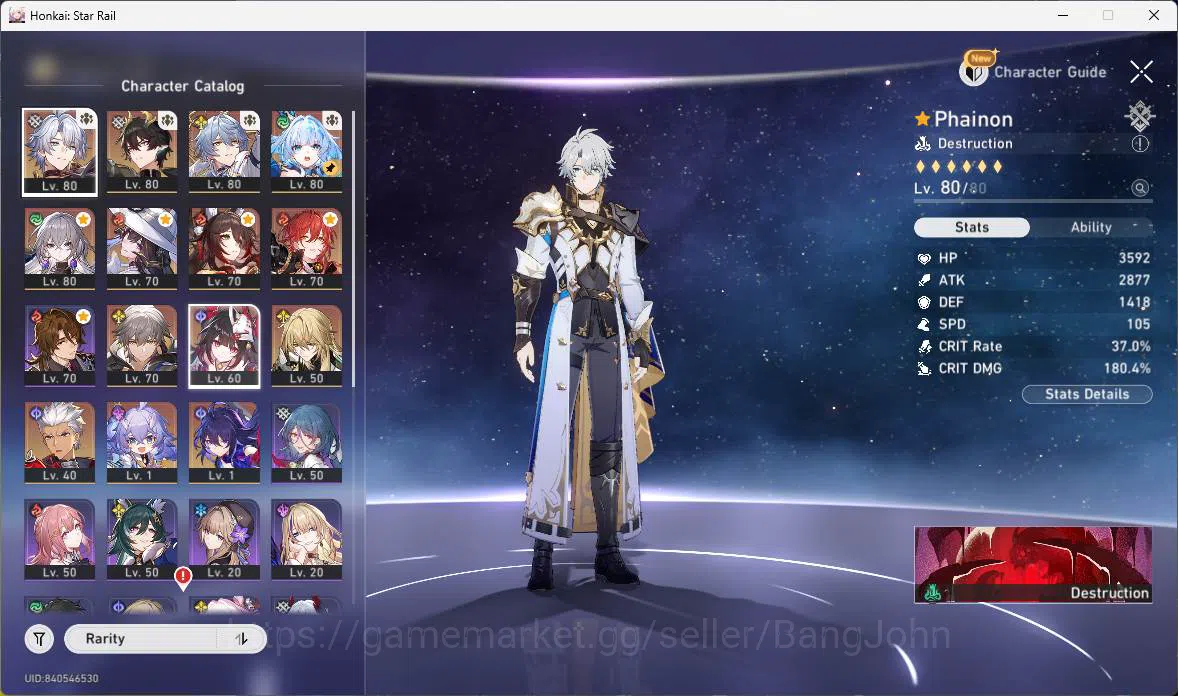 Honkai Star Rail Others ASIA|TL 65|9 Limit|PremTeam(Phainon,Sunday,Cerydra image 1