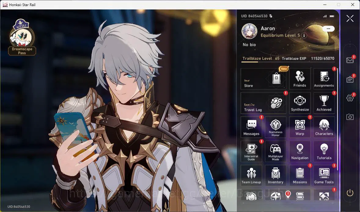 Honkai Star Rail Accounts Others ASIA|TL 65|9 Limit|PremTeam(Phainon,Sunday,Cerydra,DanHeng 11