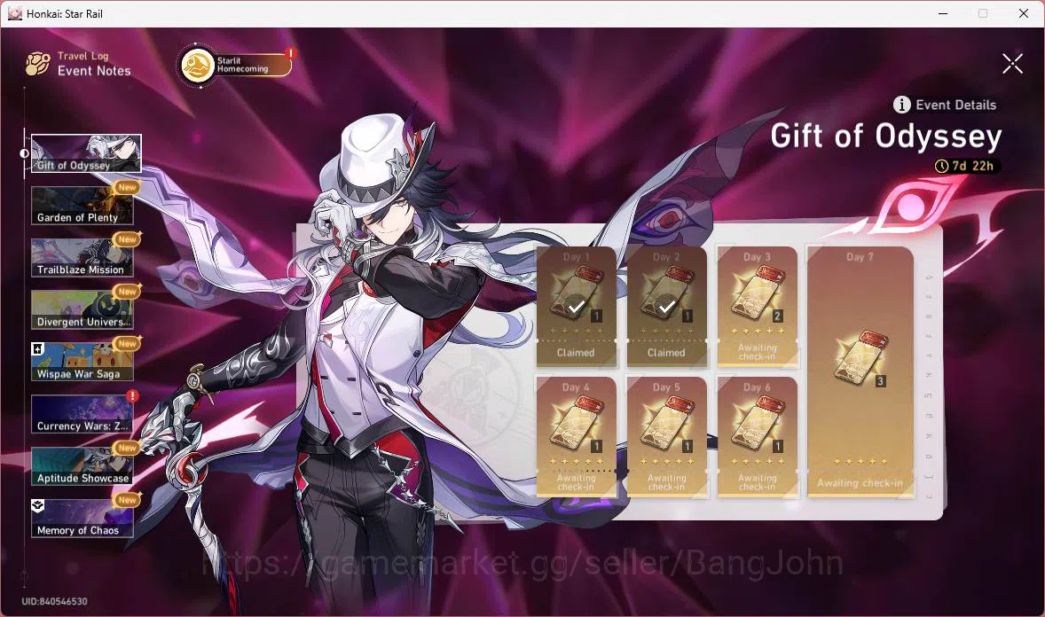 Honkai Star Rail Accounts Others ASIA|TL 65|9 Limit|PremTeam(Phainon,Sunday,Cerydra,DanHeng 18