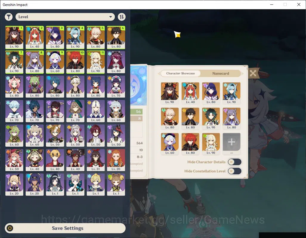 Genshin Impact Mid Game ASIA|AR 56|7 Limited +3 [5 Star's Weapon]|Xiao+Sig image 1