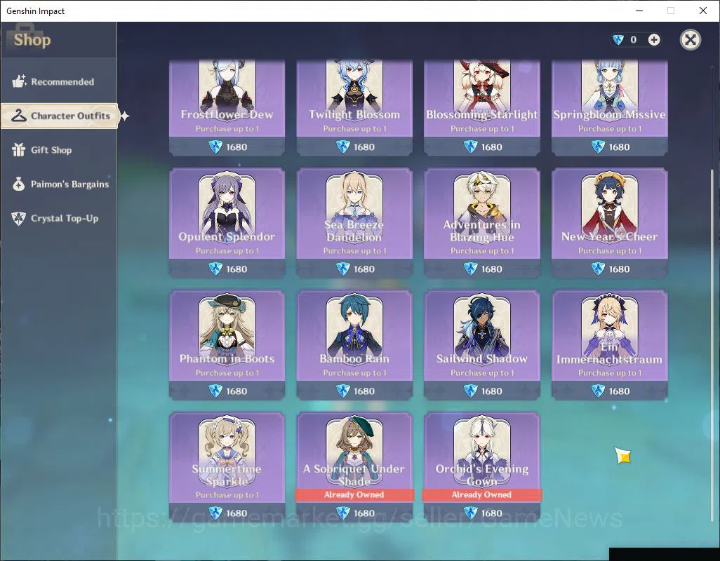 Genshin Impact Accounts Mid Game ASIA|AR 56|7 Limited +3 [5 Star's Weapon]|Xiao+Sign [Nilou,Raiden,Kazuha,Zhongli,Hu Tao 12