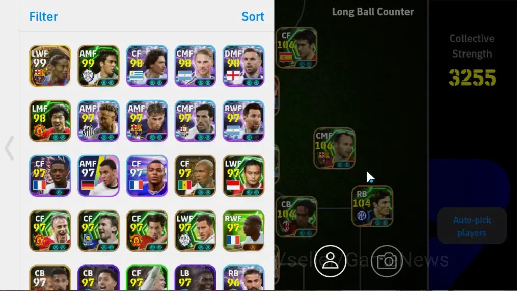 eFootball Accounts Legends & Iconic Players Android|BigTime G.Buffon,Ronaldinho,K.Kvaratskhella,26 Epic 2