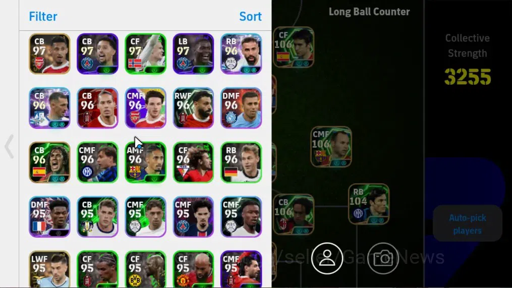 eFootball Accounts Legends & Iconic Players Android|BigTime G.Buffon,Ronaldinho,K.Kvaratskhella,26 Epic 3