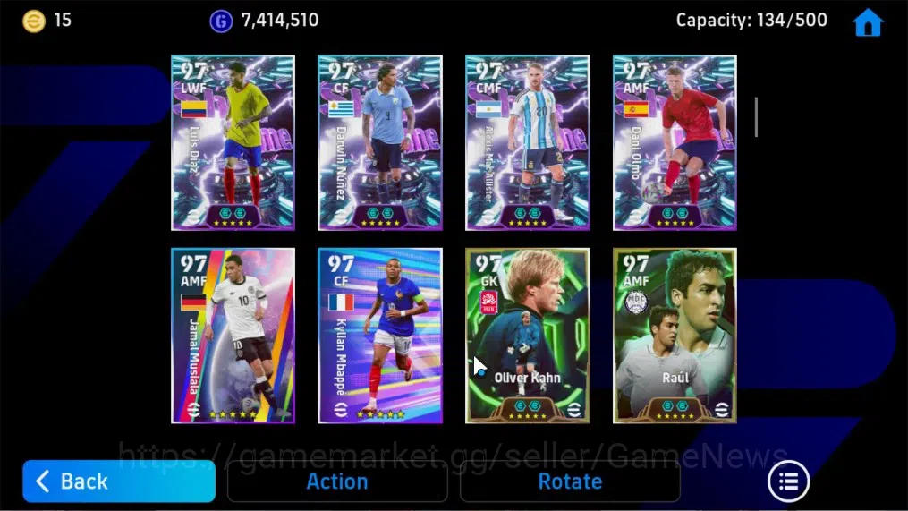 eFootball Accounts Legends & Iconic Players Android|BigTime G.Buffon,Ronaldinho,K.Kvaratskhella,26 Epic 8