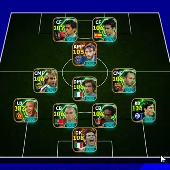 eFootball Accounts Legends & Iconic Players Android|BigTime G.Buffon,Ronaldinho,K.Kvaratskhella,26 Epic