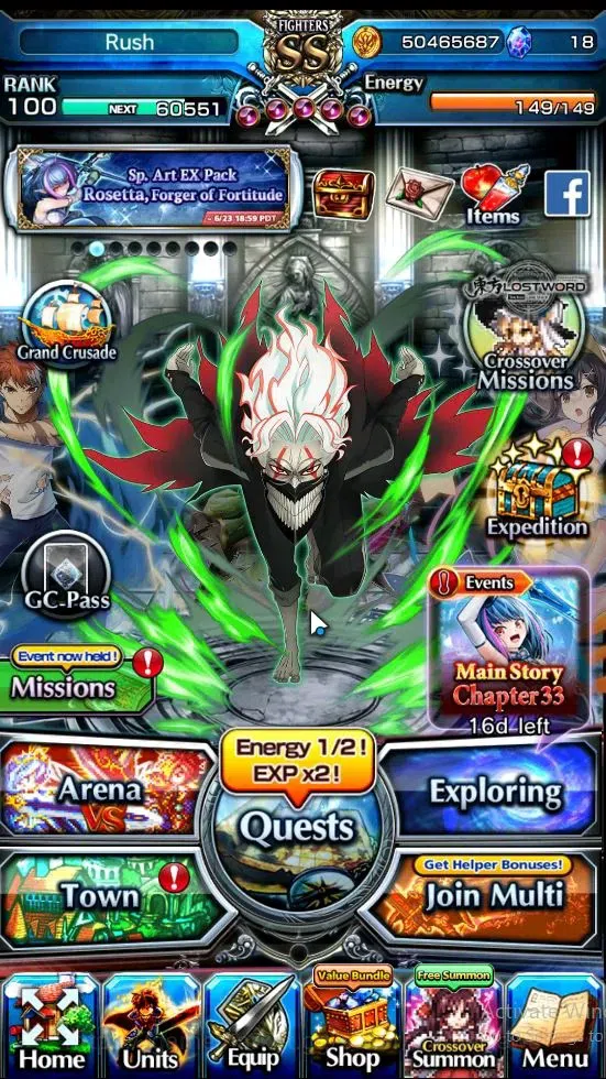 Grand Summoners Accounts Global|Rank 100|20 Ascend|[OkarunTW,EShirouTW,Himu image 1