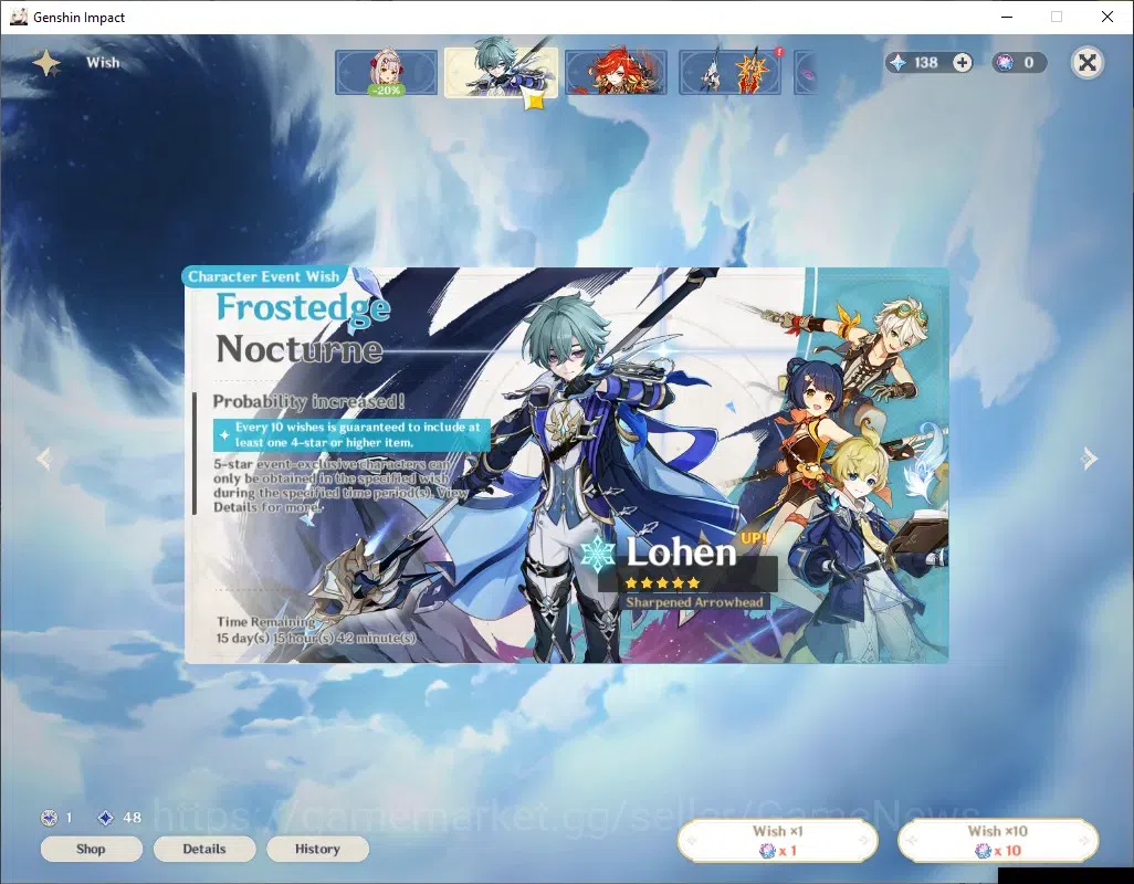 Genshin Impact Accounts ASIA|AR 55|5 Limited + 5 (*5 Weapon)|HuTao,Ayato,Y image 10