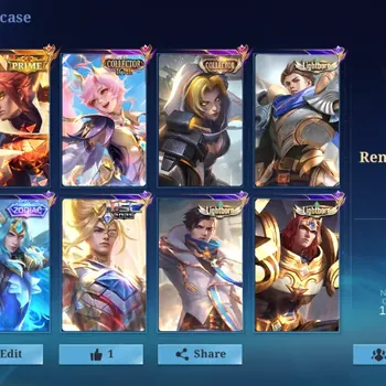 Mobile Legends: Bang Bang Accounts Collector Hero 133|Skin 313|Ex Glory 83|Yu Zhong (PRIME,M5),CC(Nata,Layla),Zodiac
