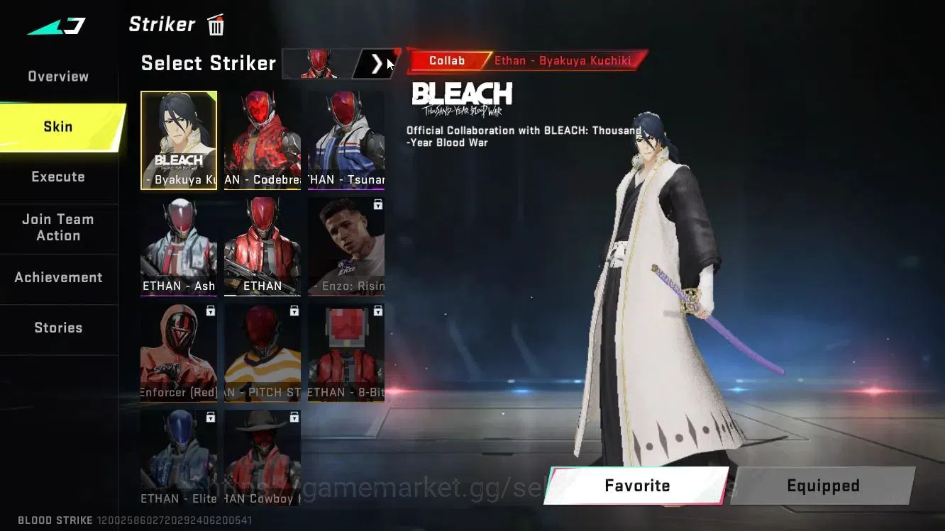 Blood Strike Accounts Asia| Collab AOT [Mikasa,M700]+BLEACH[Byakuya,Tosh image 7