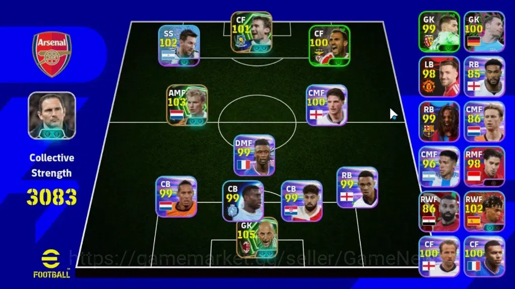 eFootball Accounts Legends & Iconic Players Android|Epic Christian Abbiati,Dennis Bergkamp,Andriy Shevchenko|ShowTime Lionel 1