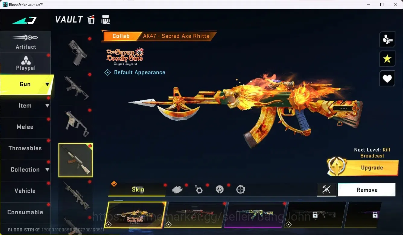 Blood Strike Accounts ASIA |Limit Butterfly Knife|1 Eternal Gun|6 Collab image 4