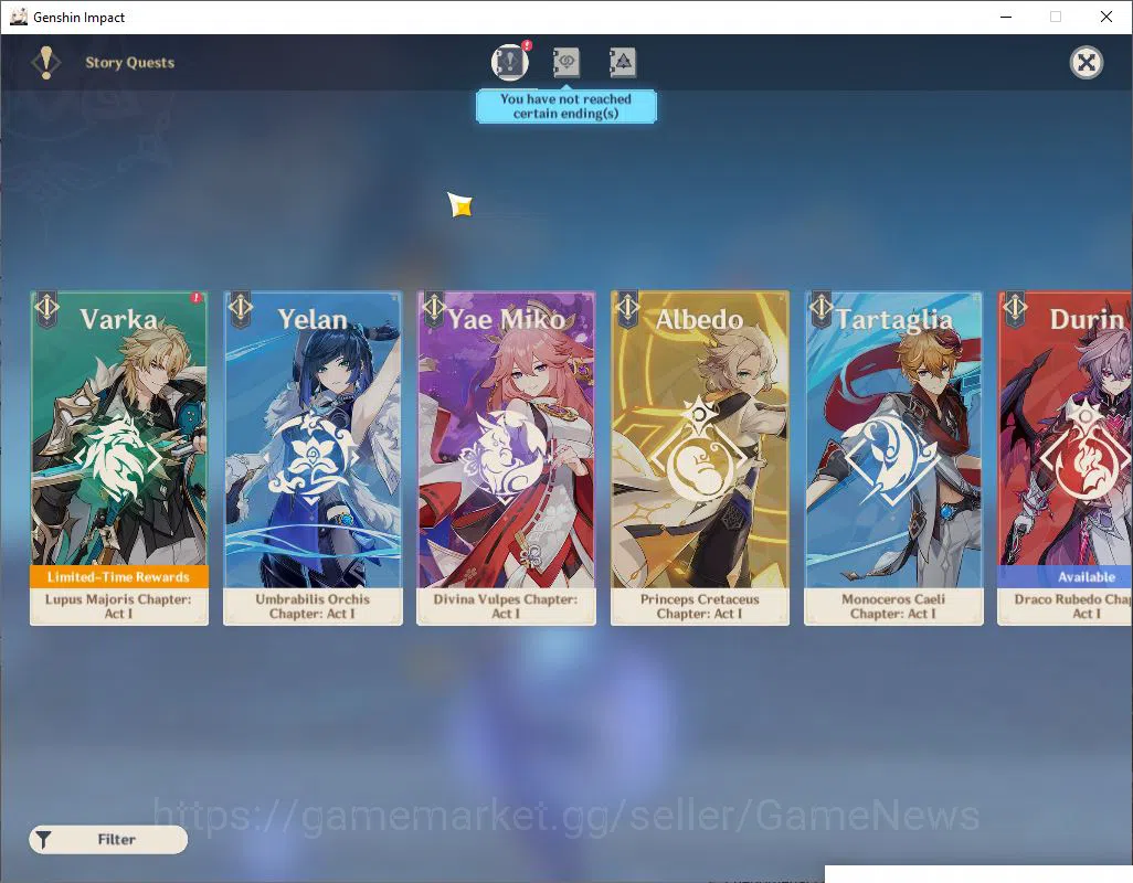 Genshin Impact Accounts Asia|AR 57|9Limited+5(*5weapon)|[Nahida,Yaemiko,Ra image 11