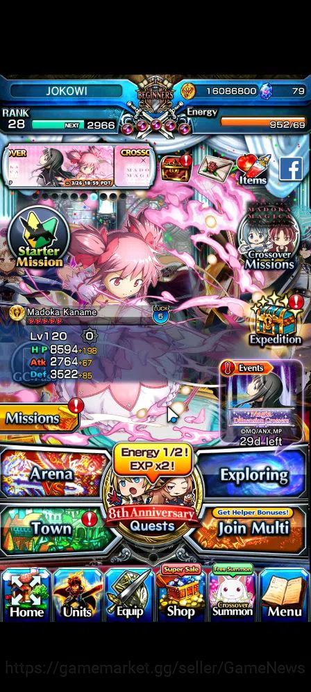 Grand Summoners Accounts Mid-Game Global|Rank 28|Fresh Story 11 Ascend|EmiyaTW,S Miyu,Miracle