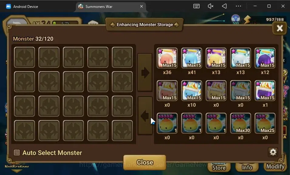 Summoners War: Sky Arena Accounts GLOBAL Lv 34|Starter|1 LD[Manannan]|7 Total NB5[Er image 10