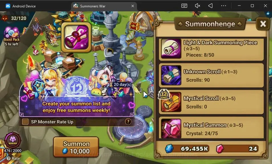 Summoners War: Sky Arena Accounts GLOBAL Lv 34|Starter|1 LD[Manannan]|7 Total NB5[Er image 12