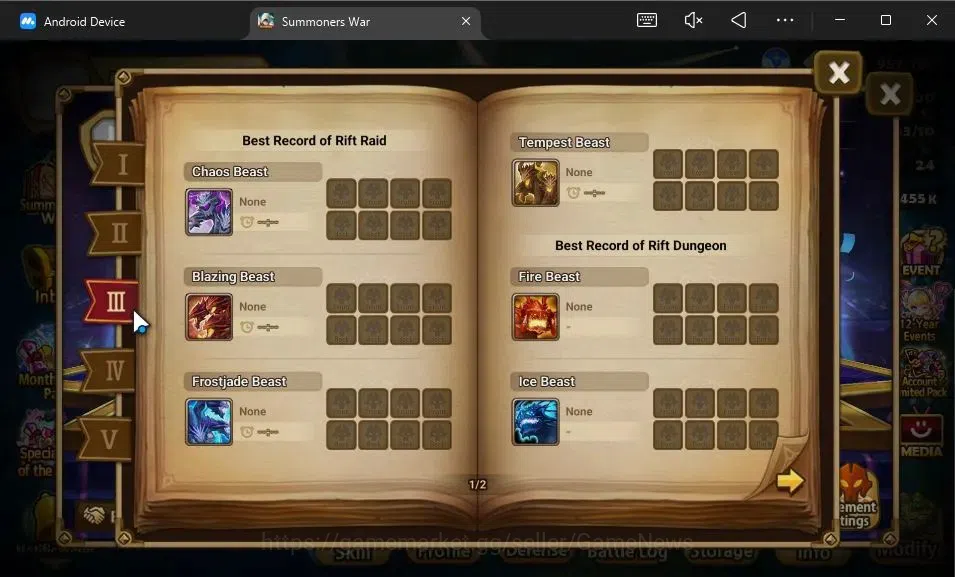 Summoners War: Sky Arena Accounts GLOBAL Lv 34|Starter|1 LD[Manannan]|7 Total NB5[Er image 5