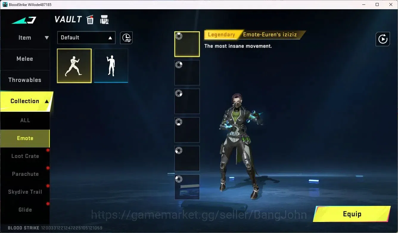 Blood Strike Accounts ASIA | 3 Legendary Skins | Malee Butterflu Knife-S image 9