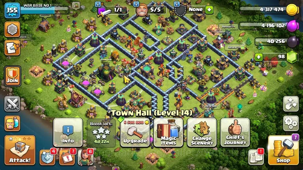 Clash of Clans Accounts TH 14-BH 9|LV 155|HH 8|BK 56,AQ 66,GW 44,MP 48,RC image 1