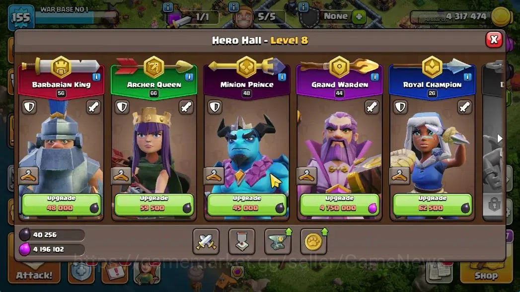 Clash of Clans Accounts TH 14-BH 9|LV 155|HH 8|BK 56,AQ 66,GW 44,MP 48,RC image 10