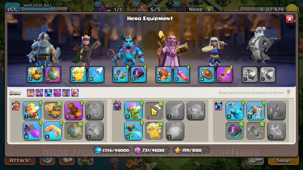 Clash of Clans Accounts TH 14-BH 9|LV 155|HH 8|BK 56,AQ 66,GW 44,MP 48,RC image 11